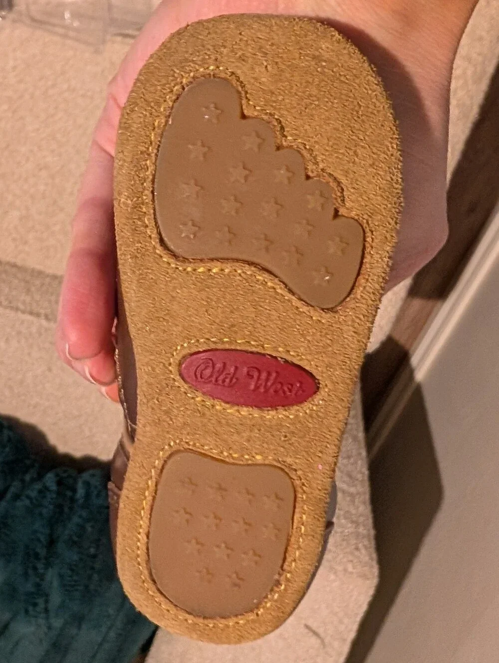 NWT Old West Poppets Brown/Tan Baby Boots
